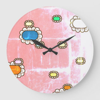 jolie horloge à fleurs