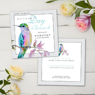 Jolie Hummingbird Fête des Mères Invitation Brunch