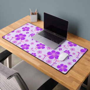 Jolie impression florale violet et rose sur Lavend