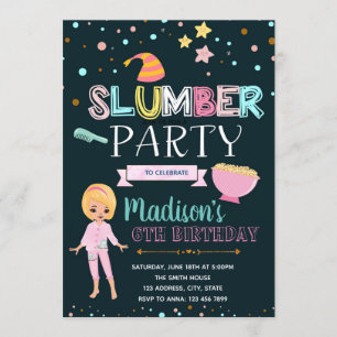 Jolie invitation à la fête d'anniversaire en somme