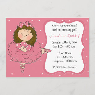 Jolie invitation d'anniversaire de filles de