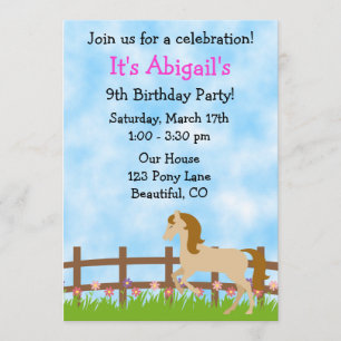 Jolie invitation d'anniversaire pour les filles