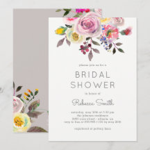 Jolie invitation de douche nuptiale