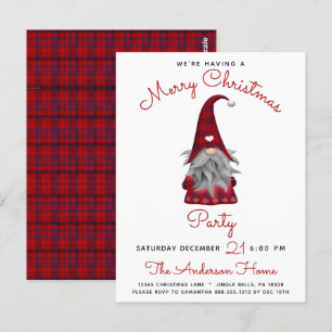 Jolie invitation de fête rustique pour un joyeux N
