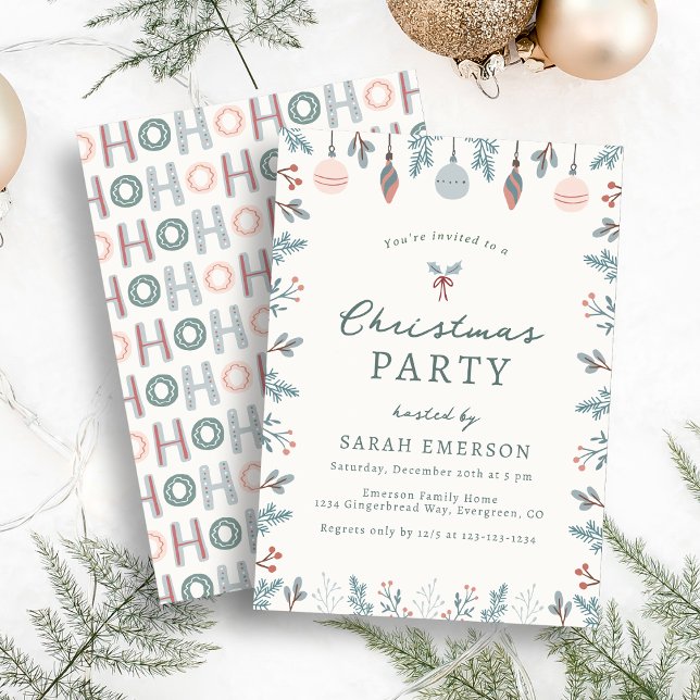 Jolie invitation de Noël (Cute Christmas Party Invitation
)