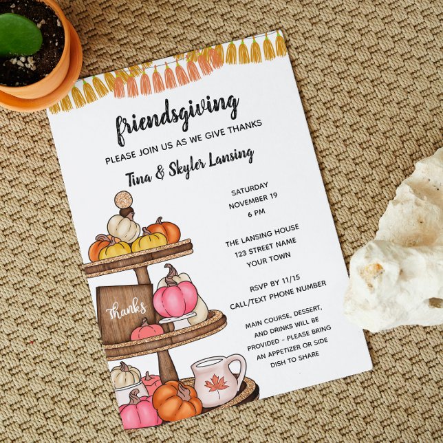 Jolie invitation de Thanksgiving (Créateur téléchargé)