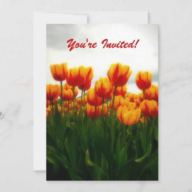 Jolie invitation du Parti Tulips (Devant)