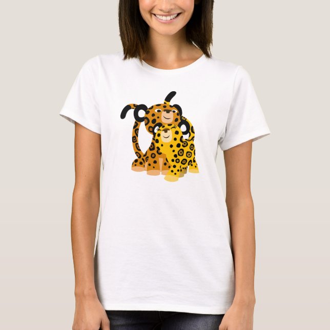 Jolie Jaguars En T-shirt Femme Amoureuse (Devant)