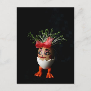 Jolie Lady Eggmen Series Carte postale Pâques