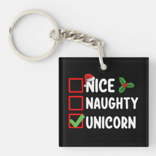 Jolie licorne méchante liste de fêtes de Noël