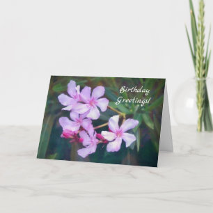 Jolie Lilac Dainty Flowers Carte Anniversaire