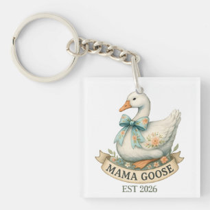 Jolie Maman Oie Ferme Animalière Maman Oie Vintage