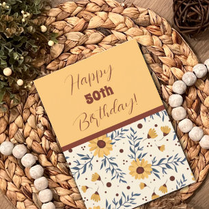 Jolie marguerite personnalisée Age Fun Carte Anniv