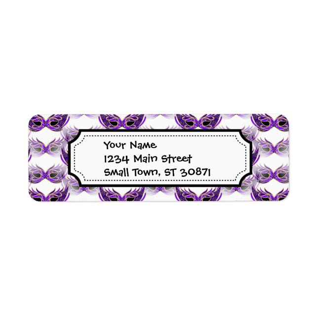Jolie Mascarade violette Mascarade Masques Mardi G (Devant)