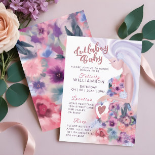 Jolie Mère Pour Être Floral Baby shower Invitation