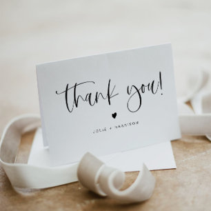 JOLIE Minimalist Bohemian Simple Thank You Card