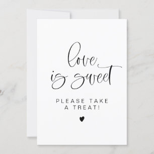 JOLIE Minimalist Love is Sweet Treat Favour Sign Invitation