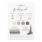 JOLIE Modern EDITABLE Bridesmaid Info Card