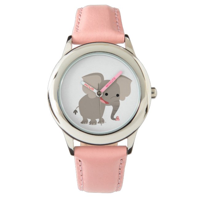 Jolie Montre D'Éléphant Caricature Rire (devant)