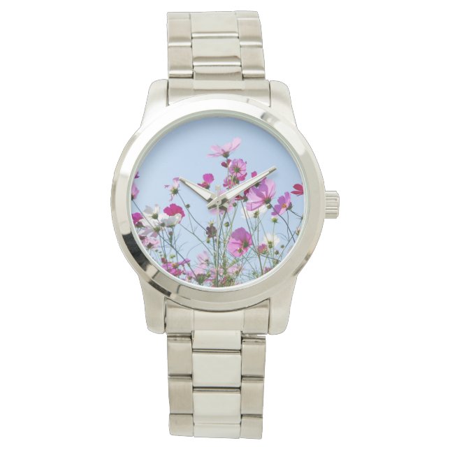 Jolie montre rose de prairie (devant)