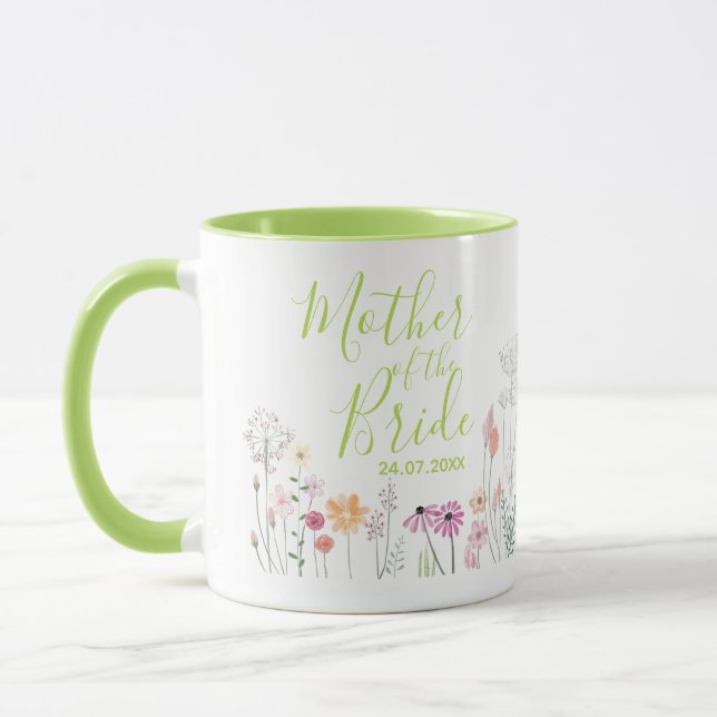 Jolie mug Fleur Sauvage Mère de la Mariée (Gauche)