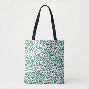 Jolie papillons Sac fourre-tout vert