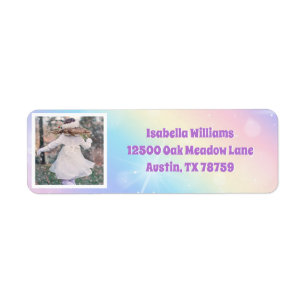 Jolie Pastel Rainbow Sparkle Kids Photo