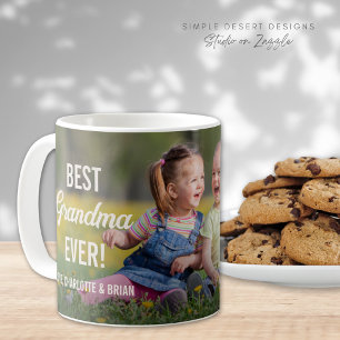 Jolie photo complète Meilleur grand-mère café Mug