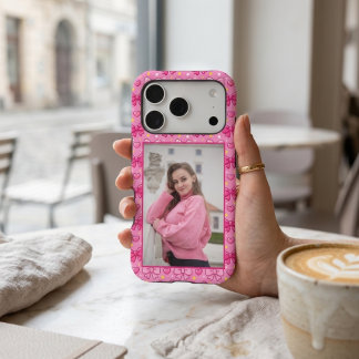 Jolie Photo Personnalisée avec des Nœuds Roses Kaw