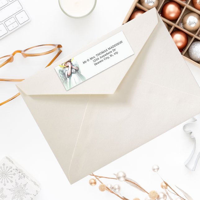 Jolie prière Little Angel Adresse de retour (Créateur téléchargé)