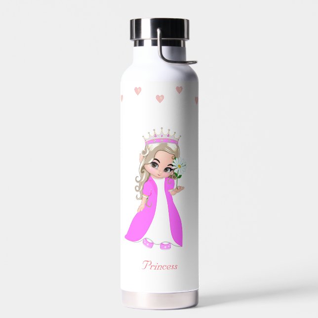 Jolie princesse et étoiles sur bouteille d'eau bla (Gauche)
