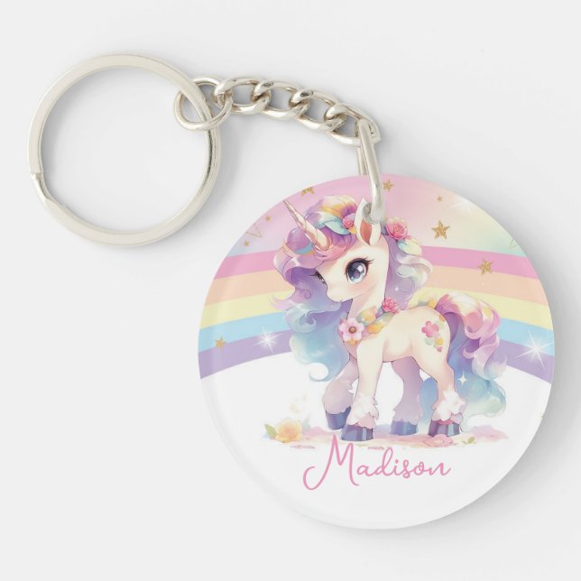 Jolie Princesse Unicorn Arc en ciel (Devant)