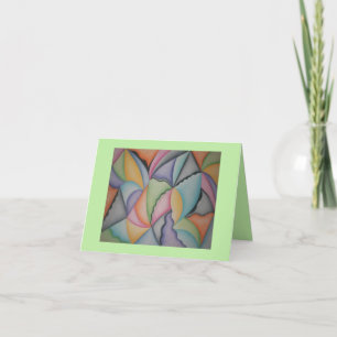 Jolie pyramides pastel carte pour notes