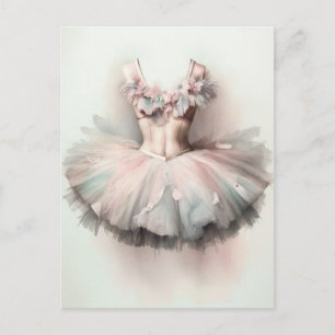 Jolie robe de ballet carte postale