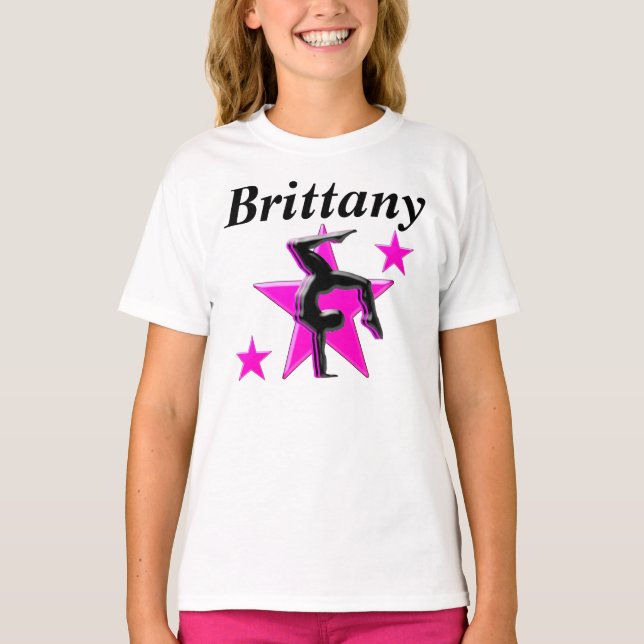JOLIE ROSE PERSONNALISÉE GYMNASTICS TSHIRT (Devant)