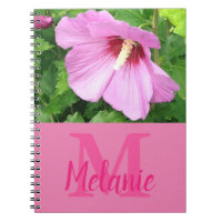 Jolie Rose Rose De Sharon Photo Monogramme Carnet
