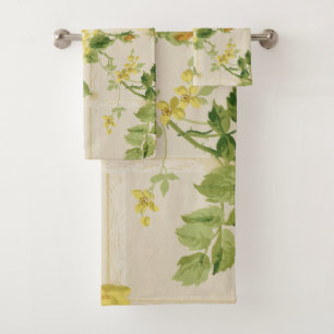 Jolie Rustique Chic Roses Jaunes sur Trellis