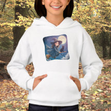 Jolie Sorcière Avec Sweat - shirt à capuche Chat