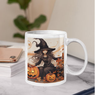 Jolie sorcière Halloween 50 Mug