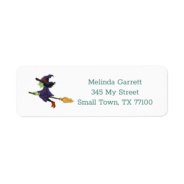 Jolie Sorcière Halloween personnalisée (Devant)
