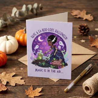 Jolie Sorcière Royale & Carte de Vœux Halloween Gr