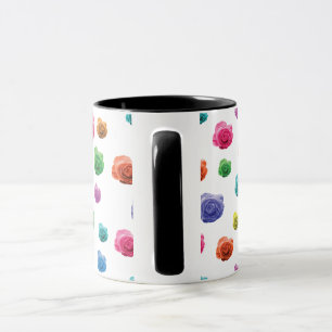 Jolie tasse avec motif rose enchanteur