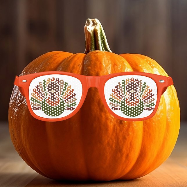 Jolie Thanksgiving Turquie lunettes de soleil (Créateur téléchargé)