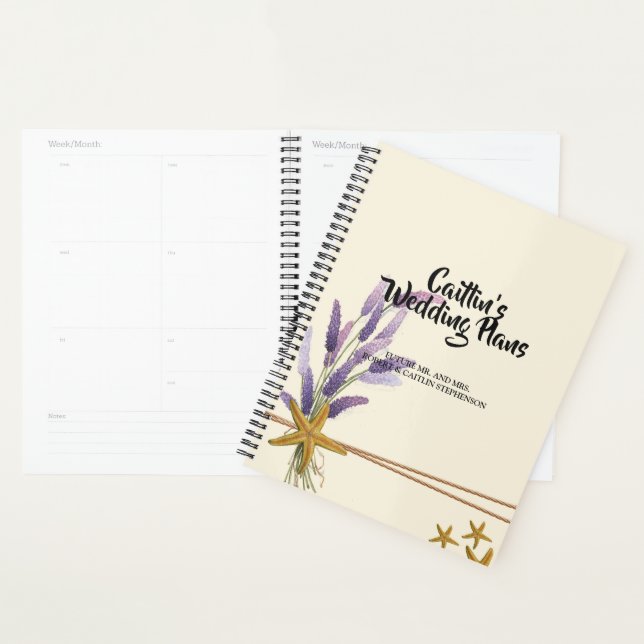 jolie Wedding planner simple (Devant avec enveloppe)