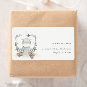 Jolie Yellow Baby Hippo Foliage Adresse du ballon