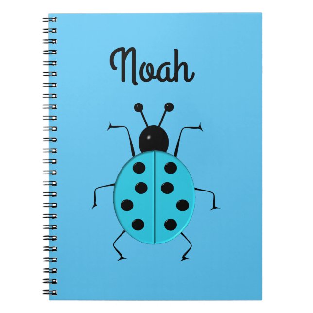 jolies coccinelles, cahier personnalisé (Devant)