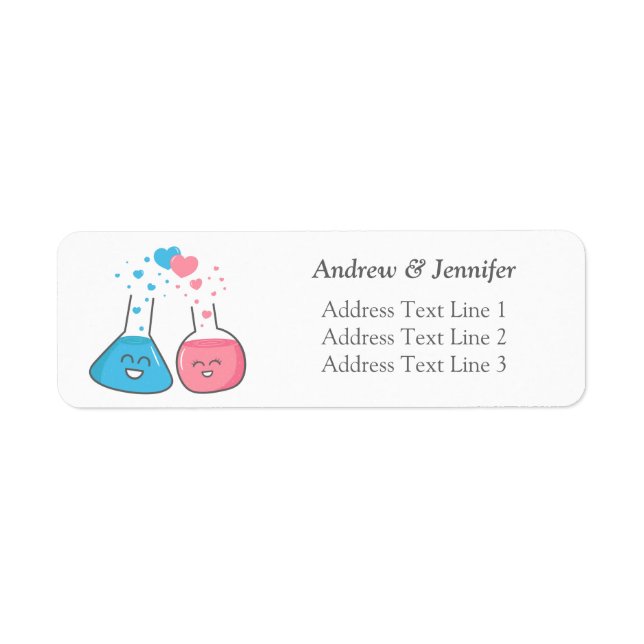 Jolies flacons amoureux, nous avons de la chimie (Devant)