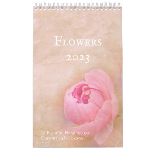 Jolies fleurs 2023 Calendrier 12 mois