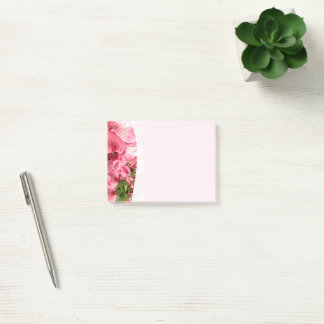 Jolies Fleurs Roses Post-It Notes