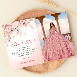 Jolies fleurs sauvages de jardin Carte de remercie